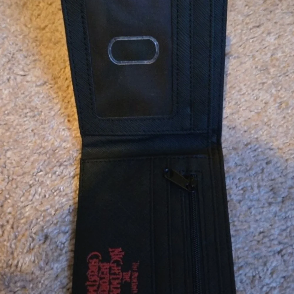 New Jack skellington nightmare before Christmas Halloween horror leather wallet